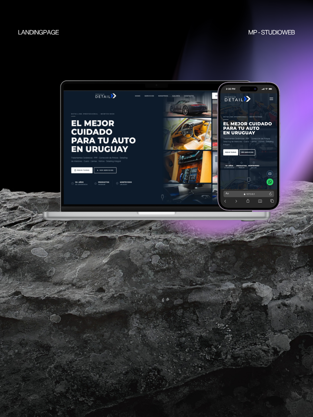 Sitio web de PremiumDetail